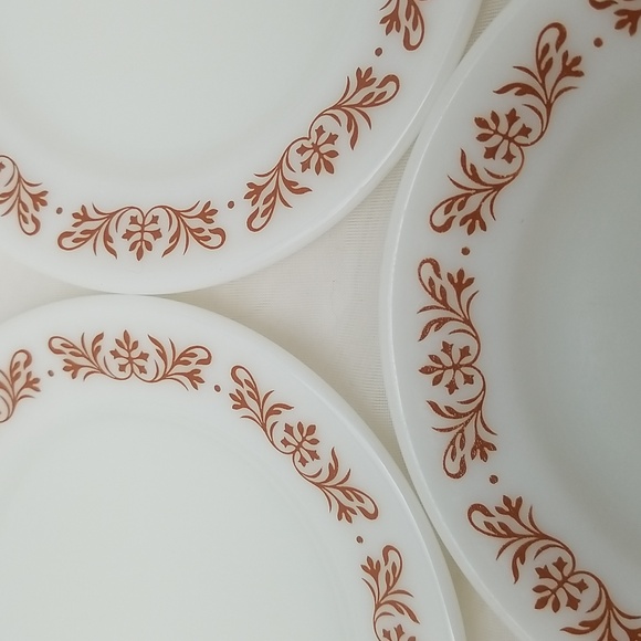 Pyrex Copper Filigree Bread & Butter Plates - Picture 10 of 12